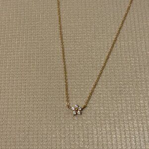 Dainty Flower CZ Gold Filled Necklace